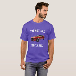 Camiseta EU NÃO SOU VELHO EU SOU CLÁSSICO Design Gráfico No