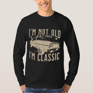 Camiseta Eu não sou velho, eu sou clássico EST 1993, homens