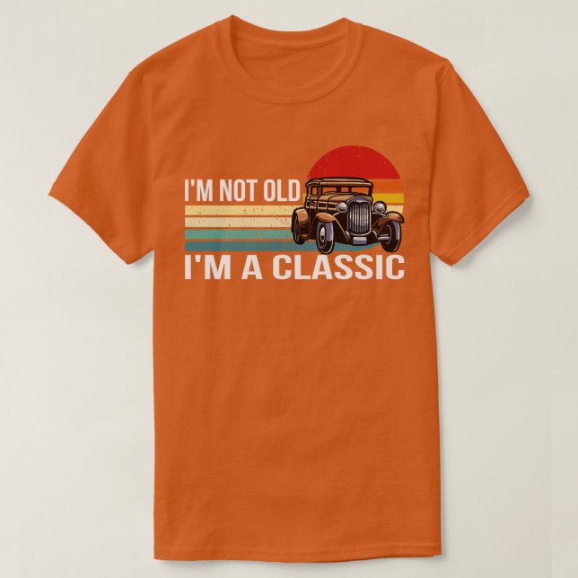 Camiseta Eu Não Sou Velho Sou Clássico (Frente do Design)