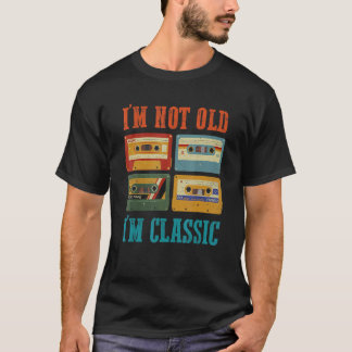 Camiseta Eu não sou velho, sou clássico Cassettes Velho Pai