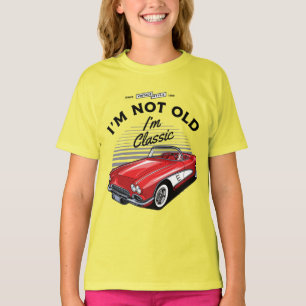 Camiseta Eu não sou velho, sou clássico! Corvette 1961