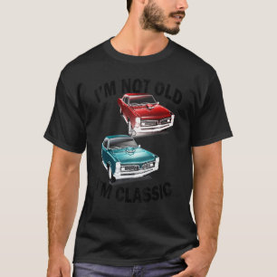 Camiseta Eu não sou velho, sou clássico de carro, gráfico a