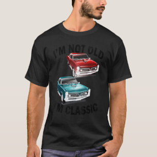 Camiseta Eu não sou velho, sou clássico de carro, gráfico a