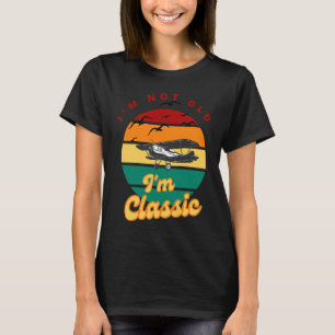 Camiseta Eu não sou velho, sou clássico do folheto engraçad