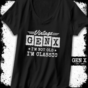 Camiseta Eu não sou velho, sou clássico geração X engraçada