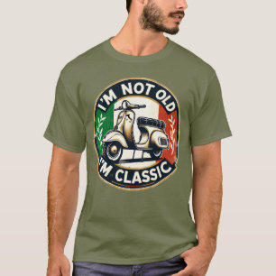 Camiseta Eu não sou velho sou clássico italiano Vespa