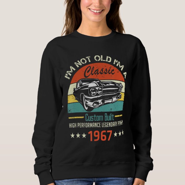 Camiseta Eu não sou velho, sou clássico poder lendário 1967 (Frente)