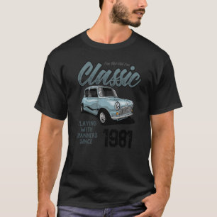 Camiseta Eu não sou velho, sou Nascer clássico de carro em