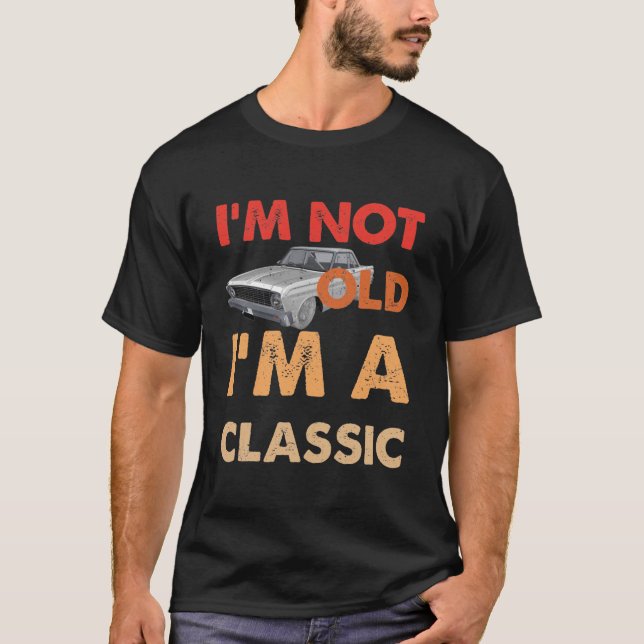 Camiseta Eu não sou velho, sou um clássico (Frente)