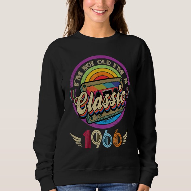 Camiseta Eu não sou velho, sou um clássico, 1966, Aniversár (Frente)