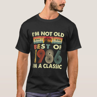 Camiseta Eu Não Sou Velho, Sou Uma Vintage Clássica 1986 36