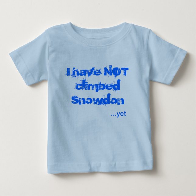 Camiseta Eu não subi Snowdon (Frente)