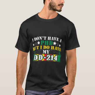 Camiseta Eu não tenho 39_t doutorado, mas tenho meu DD-214