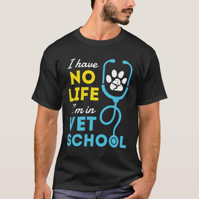Camiseta Eu Não Tenho Estudante De Veterinária Da Faculdade (Frente)