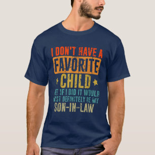 Camiseta Eu não tenho um filho favorito na lei