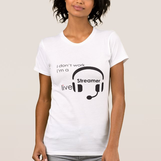 Camiseta eu não trabalho, eu sou um agitador (Frente)