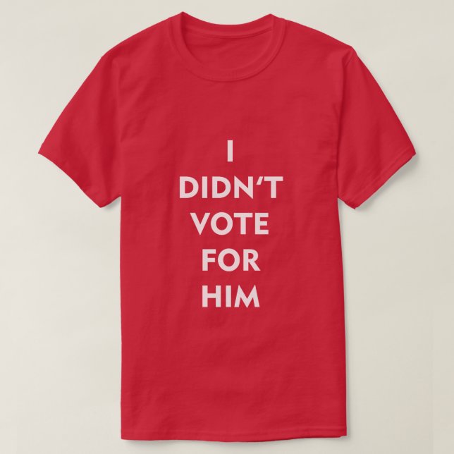 CAMISETA EU NÃO VOTEI NELE (Frente do Design)