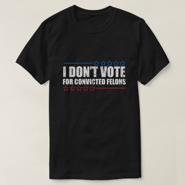 Camiseta Eu não voto em criminosos condenados (Frente do Design)