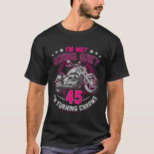 Camiseta Eu Não Vou Cinza Estou Virando Chrome Motorcycle 4