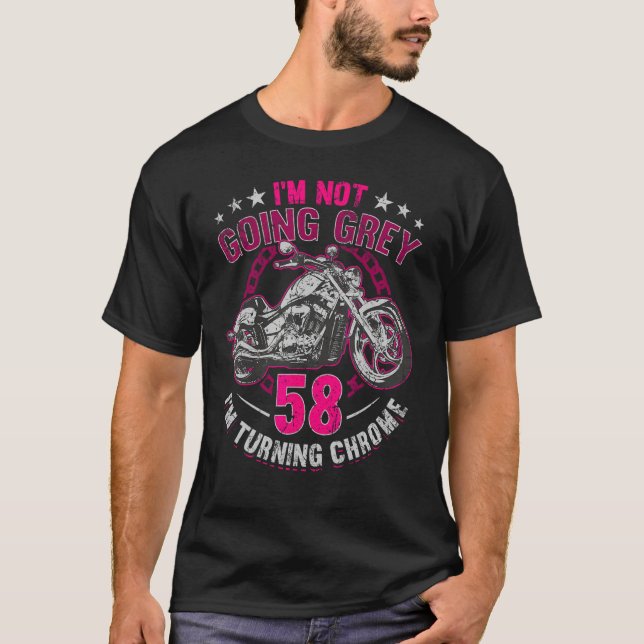 Camiseta Eu não vou fazer Cinza, eu estou virando a motocic (Frente)