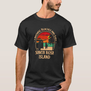 Camiseta Eu Navego Em Praias E Ilha Surf Surfar Na Flórida