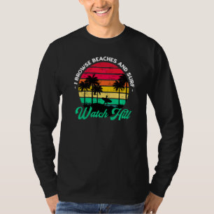 Camiseta Eu Navego Em Praias E Surf Assisto Morro Surfando 