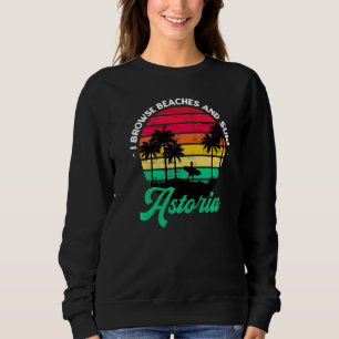 Camiseta Eu Navego Em Praias E Surf Astoria Surfing Oregon