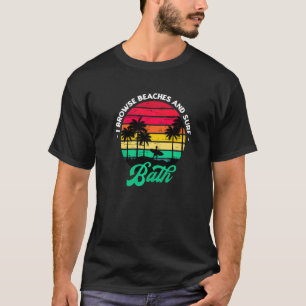 Camiseta Eu Navego Em Praias E Surf Bath Surfe De Maine Sur