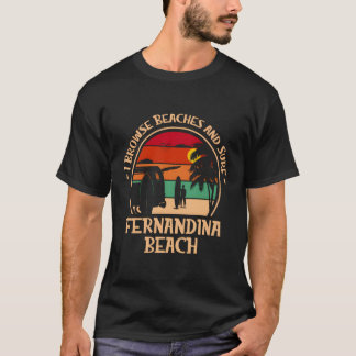 Camiseta Eu Navego Em Praias E Surf Fernandina Surfing