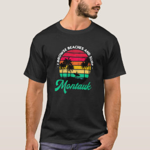 Camiseta Eu Navego Praias E Surf Montauk Surfando Nova Iorq