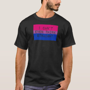 Camiseta Eu nem consigo pensar em Hetero Gay Orgulho Bissex