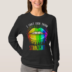 Camiseta Eu Nem Consigo Pensar Gay Hetero Lgbtq Orgulho Arc