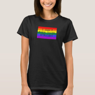 Camiseta Eu nem consigo pensar no Hetero Lgbtq Orgulho gay 