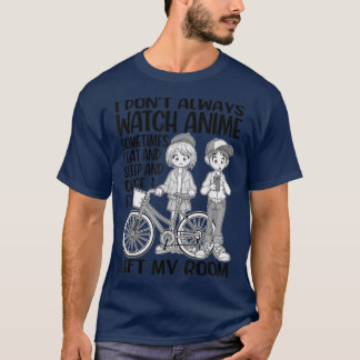 Camiseta Eu nem sempre assisto anime Girl, japonês para mul
