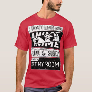 Camiseta Eu nem sempre assisto anime Manga Comic Art Style 