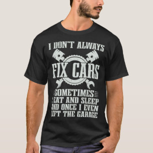Camiseta Eu Nem Sempre Conserto Carros Mecânico Oficina Au
