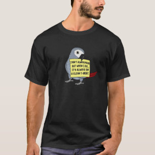 Camiseta Eu nem sempre faço cocô, mas quando... I Cinza afr