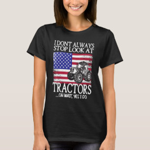 Camiseta Eu nem sempre paro de olhar para a Fazenda dos tra