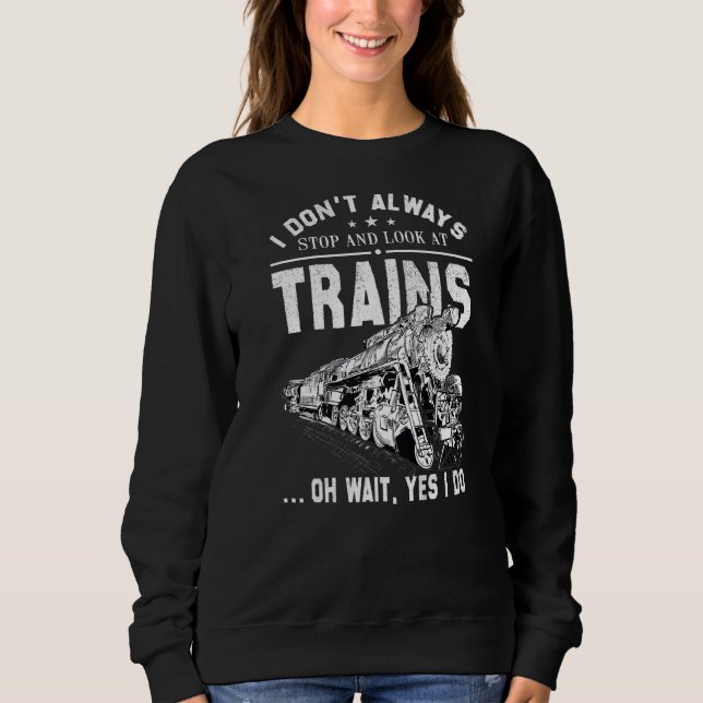 Camiseta Eu nem sempre paro de olhar para o trem (Frente)