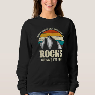 Camiseta Eu Nem Sempre Paro E Olho Para Rochas Retro Geolog