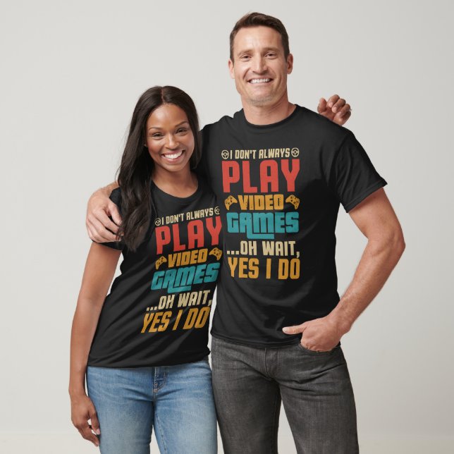 Camiseta Eu nem sempre toco Videos games (Unissex)