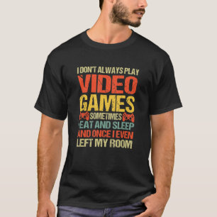 Camiseta Eu Nem Sempre Toco Videos games Gamer Boys Engraç