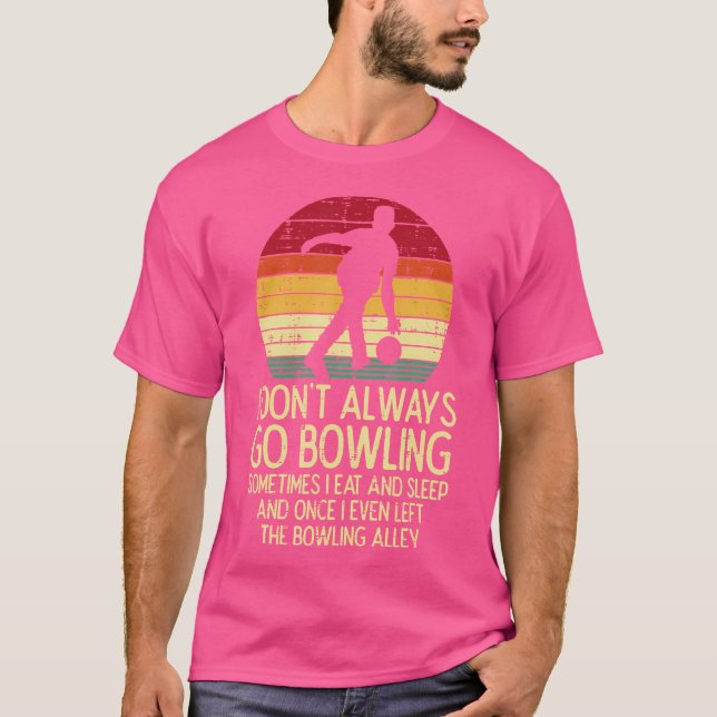 Camiseta Eu Nem Sempre Vou Boliche Sunset Bowler (Frente)