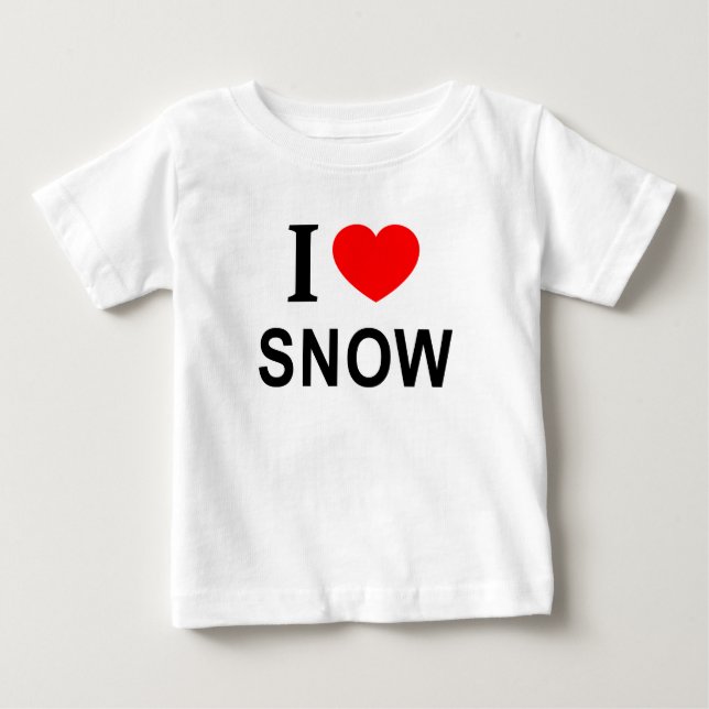 Camiseta Eu ❤️ NEVE Eu AMO NEVE Eu AMO NEVE (Frente)