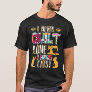 Camiseta Eu Nunca Ciso Sozinho Eu Tenho Gatos Cisão de Ani