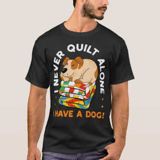 Camiseta Eu Nunca Coso Sozinho Eu Tenho Um Cachorro Costure