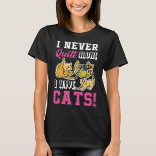 Camiseta Eu Nunca Me Inclino Sozinho Eu Tenho Cats Quilters