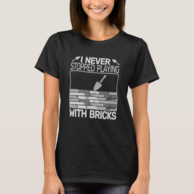 Camiseta Eu nunca parei de brincar com homens britânicos Br (Frente)