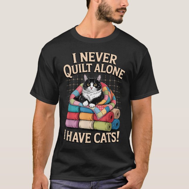 Camiseta Eu Nunca Quilto Sozinho Tenho (Frente)