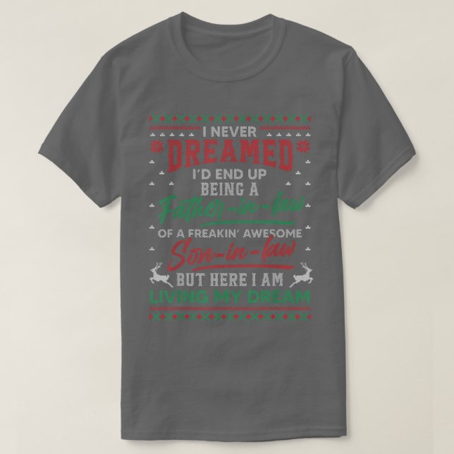 Camiseta Eu Nunca Sonhei Ser Pai De Direito Filho De Direit (Frente do Design)